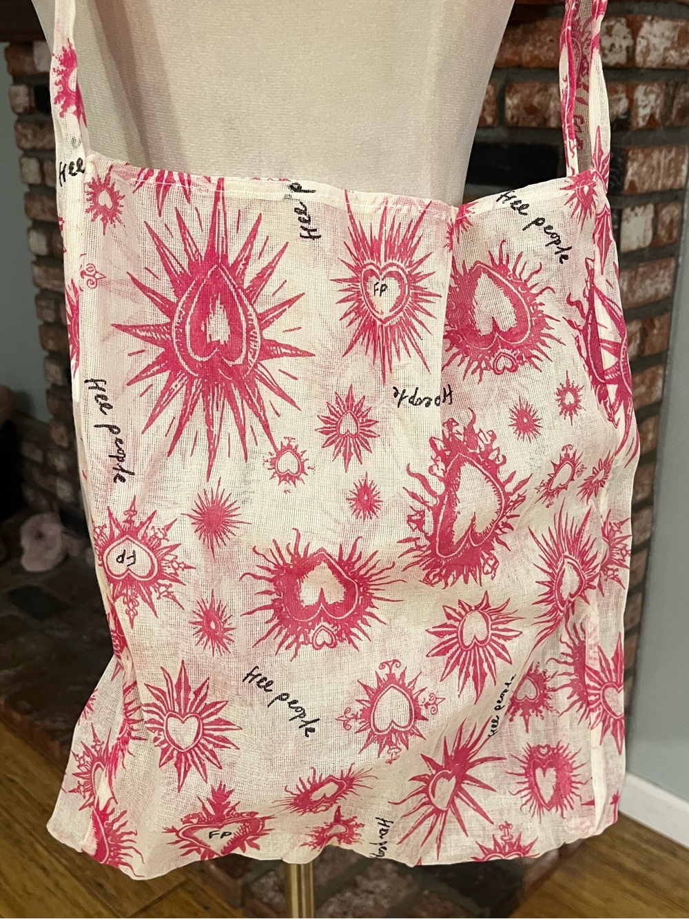 Free People NWOT limited edition Free People Valentine's Day tote bag